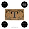 28" x 16" Monogram Coir Mat, Letter  "T" - 3 of 4