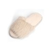 Roxoni Cozy Chic Fuzzy Slippers for Girl's - Fizzy Hair Top with Faux Fur Body, Comfortable & Relaxing - 2 of 4