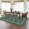 Washable Folding Floral Print Area Rug with Non-Slip Backing for Living Room or Bedroom - 2 of 4