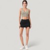 Anna-Kaci Active Women's Ribbed Sports Bra with Wide Straps and Scoop Neckline for Low to Medium Impact Activities - 4 of 4