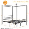 Yaheetech Metal Canopy Platform Bed Frame with Headboard and Footboard and Slatted Structure - 3 of 4