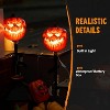 Joyfy 3 Pcs Halloween Pumpkin Pathway Lights Jack-O-Lantern Outdoor Decorations for Party Porch Yard Lawn Garden Prop Haunted House - 3 of 4