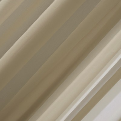 Oatmeal Sheer Polyester Grommet Curtain Panel