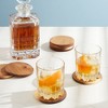 Store Indya Wooden Coasters With Chair Shape Holder For Tea Coffee Beer  Wine Glass Drinks Table Top Protection (set Of 6) : Target