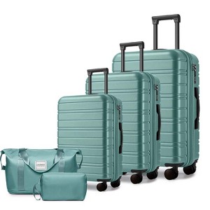 KTMBDW Luggage Sets 5 Piece Suitcases with Wheels, Suitcase Set ABS Hard Case Luggage with TSA Lock Spinner Wheels Durable Travel Luggage for Women - 1 of 4