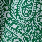 clover green stencil paisley