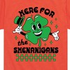 Boys' - Instant Message - St. Patrick's Day Here For The Shenanigans Short Sleeve Graphic T-Shirt - 2 of 4