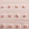 Sapphtopaz Comforter Set Bedding Set Solid Color Clip Jacquard Pompom Reversible Quilt Set - 4 of 4