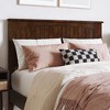 AFI Furnishings Nantucket Full Solid Wood Panel Headboard with Attachable Charger, Walnut - 4 of 4