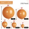 PartyWoo Balloons Burnt Orange Terracotta 36 18 12 10 5 Inch 100 pcs - 4 of 4