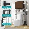 KTMBDW Over The Toilet Storage Cabinet with 4-Tier Side Adjustable Storage Shelves, Bathroom Shelf Over Toilet, Bathroom Storage Cabinet Organizer - 4 of 4