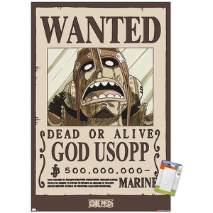 Trends International One Piece - God Usopp Wanted Poster Unframed Wall Poster Prints - 1 of 4