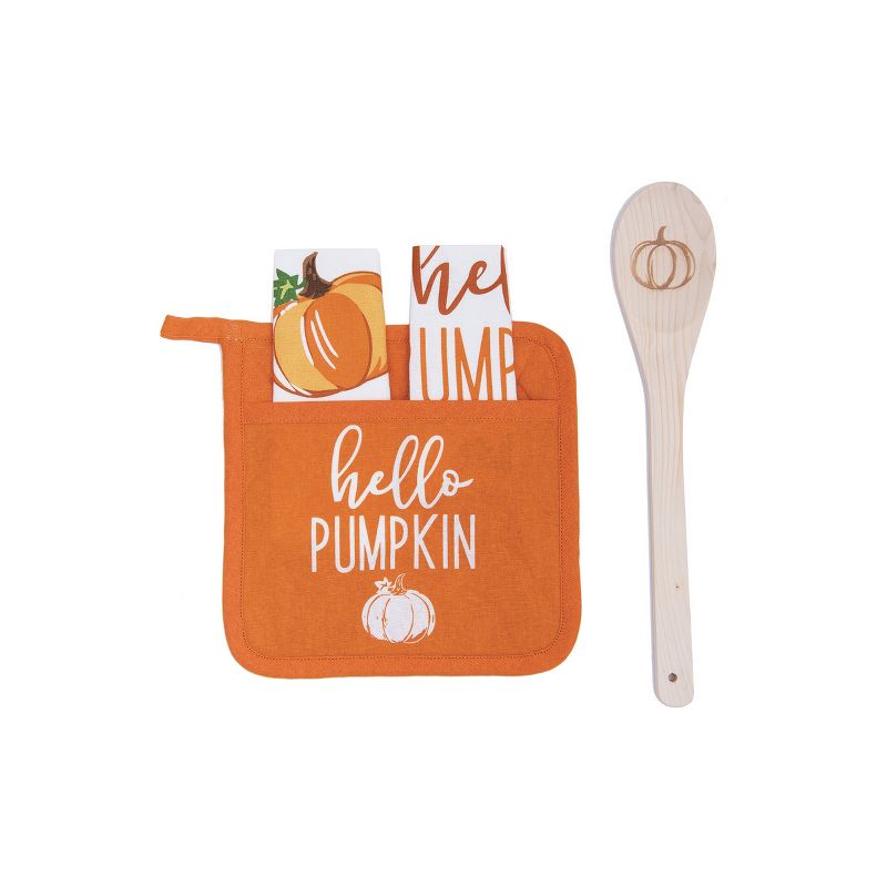 C&F Home Hello Pumpkin Fall Potholder Gift Set, 1 of 5