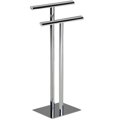 Essex Chrome 2-Tier Freestanding Towel Rack