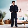 ADR Men's Plush Fleece One Piece Hooded Footed Zipper Pajamas Set, Soft Adult Onesie Footie with Hood - 2 of 4