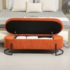 CENGHU Storage Ottoman, Bedroom End Bench, Upholstered Fabric Storage Ottoman, Entryway Footstool, Ottoman Bench for Living Room & Bedroom - 4 of 4
