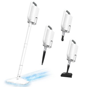 Teendow 6-in-1 Steam Mop for Floor Cleaning, Multi-Function Steam Vacuum Cleaner for Hardwood Floors and Carpet, White - 1 of 4