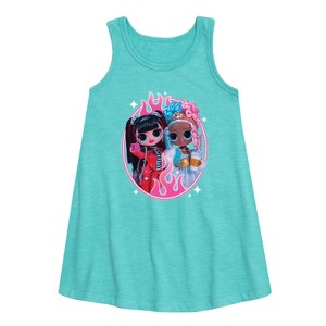 Girls' - LOL Surprise! - Sweet & Spicy Babes Graphic Sleeveless Aline Dress - 1 of 3