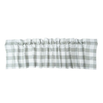 C&f Home Franklin Slate Gingham Check Window Valance Curtain : Target