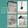 Bird Cage with Rolling Stand Spacious Space for Parakeets Cockatiels Parrot Green Cheek Conures Pigeons Lovebird (25.98''L x 25.59''W x 57.48''H) - 2 of 4