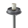 Kaemingk 23.25" Gray and White Outdoor Table Top Patio Lamp - 2 of 2