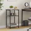 DSVIMOY 2pcs 3 Layer Coffee Table with Adjustable Height, Bedside Table, Storage Shelf for Bedroom, Office Space Saving, Brown, 13.3"11.8"*22.7" - 4 of 4