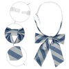 Elerevyo Women's Stylish Adjustable Elastic Band Pre-tied Stripes Bow Ties - 3 of 4