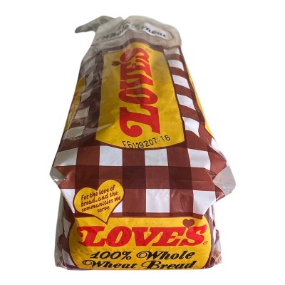 Love's 100% Whole Wheat Round Top Bread - 16oz