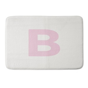 Deny Designs April Lane Art Block Monogram Memory Foam Bath Mat - 1 of 4