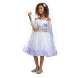 Kids' Disney Frozen Elsa Deluxe Light Up Halloween Costume Dress with Headpiece M (7-8)