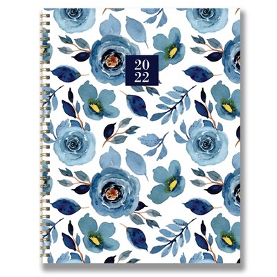2022 Planner Weekly/Monthly Cottage Flowers Large - The Time Factory