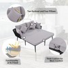 5-Piece Modern Woven Rope Sectional Sofa Set �C Glass Table & Cushions Included - 2 of 4