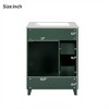 OUTSUPPLY Bathroom Vanity with Ceramic Sink, 2 Drawers & Storage Cabinet, Easy Assembly - 4 of 4