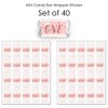 Big Dot of Happiness 1st Birthday Little Miss Onederful - Mini Candy Bar Wrapper Stickers - Girl First Birthday Party Small Favors - 40 Count - 3 of 4