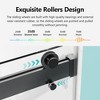 VYNXARIA 56-60 inches W *76 inches H Frameless Double Sliding Soft-Close Shower Door in Matte Black,3/8 inches (10mm) Thick SGCC Tempered Glass Door - 4 of 4