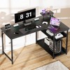 GTRACING 47" L Shaped Gaming Desk with a Mini-Table, Carbon Fiber Style Computer Desk - 4 of 4
