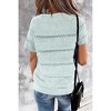 Womens V Neck Lightweight Crochet Sweater Color Block Pullover Sweater Summer T Shirts 2024 - 2 of 4