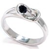Pompeii3 1/5ct Solitaire Everlon Knot Ring 14K White Gold - 3 of 4