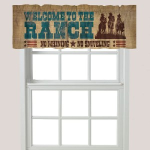 Laural Home Welcome to Ranch Window Valance - 1 of 1
