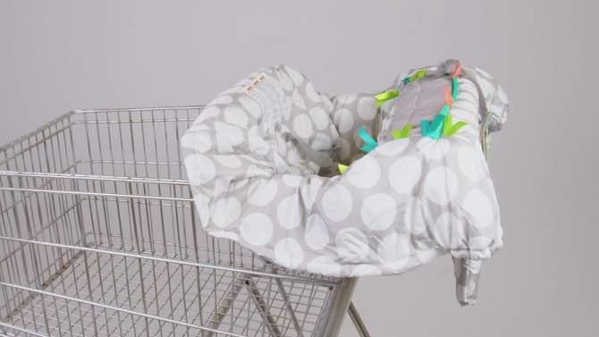 Boppy Preferred Shopping Cart Cover - Gray Dots, 2 of 25, play video