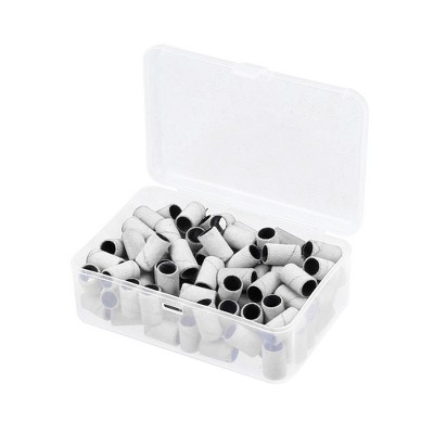 Unique Bargains 240 Grit Nail Drill Bits Sanding Bands Gel File Polish Remover For Electric Nail Tools 100 Pcs