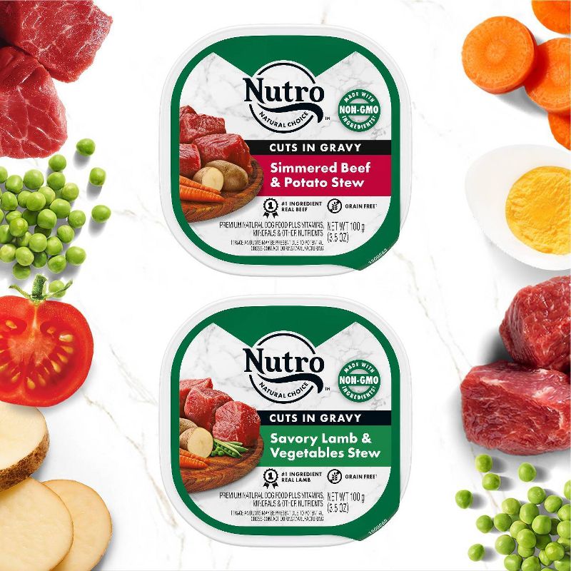 Nutro Grain Free Cuts in Gravy Adult Wet Dog Food - 3.5oz/12ct, 5 of 15