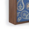 Cynthia Haller Classic blue and gold paisley Framed Mini Art Print 4" (H) x 3" (W) x 1" (D) - Society6 - 3 of 3