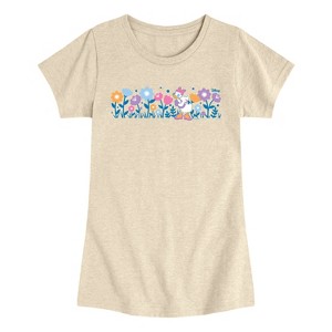 Girls' - Disney - Daisy Flowers Fitted Short Sleeve Graphic T-Shirt - 1 of 4