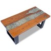 vidaXL Coffee Table Teak Resin 39.4Inchx19.7Inch - 2 of 4