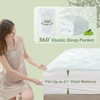 Itopfox Twin Memory Foam Mattress Topper with Cooling Gel & Deep Pocket, Breathable Pillow Top Pad for Back Pain Relief, White - 4 of 4