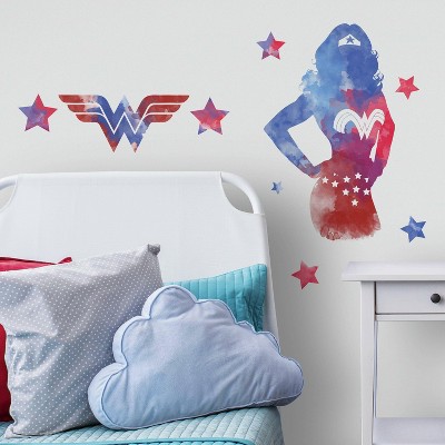 Wonder Woman Watercolor Peel and Stick Giant Wall Decal - RoomMates