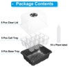 Unique Bargains Adjustable Humidity Domes Heightened Lid Transparent Cover Reusable Seeding Tray 5 Packs - 3 of 4