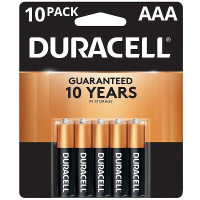 Duracell Coppertop AAA Batteries - 10 Pack Alkaline Battery