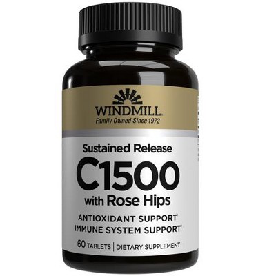 Windmill Vitamin C 1500 mg with Rose Hips - 60 Tablets